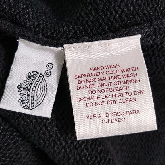 VTG WORTHINGTON Embroidered Sweater Pullover Floral Sz M Pearls Crochet Edges - Picture 10 of 12